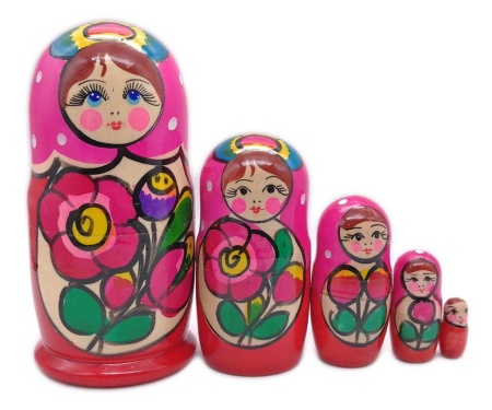 Матрешка Полхов 5 мест 18 см. арт. 6763218