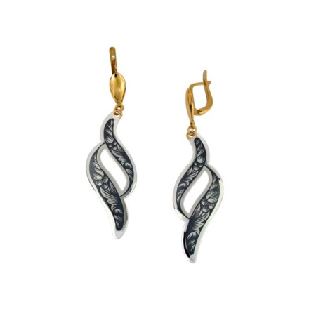 картинка Серебряные Серьги "Зигзаг" Арт: 10030764А06 