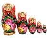 Матрешка Цветы 5 мест 18 см. арт. 797773