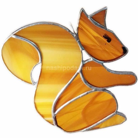 Витражная подвеска "Белочка" 10х9см Арт. 150319551  Витражная подвеска "Белочка" 10х9см Арт. 150319551