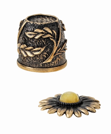 Наперсток Хризантема с магнитом 20х25 мм. арт. 1531