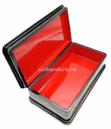 Шкатулка в стиле палех тройка 18х10см арт. 987223 