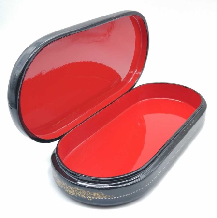 Шкатулка лаковая "Баба яга" 18х8 см. арт.