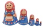 Матрешка Сергиево-посадская  5 мест 14 см. арт. 621298