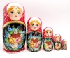 Матрешка Цветы 17 см, 5 мест арт. 91861123