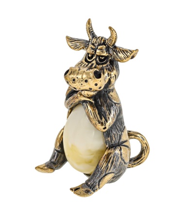 Фигурка из латуни Бык Обижака 20х40 мм. арт. 2712