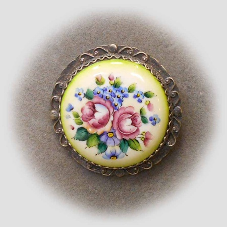 картинка Ростовская финифть Брошь арт. 1118436  картинка Ростовская финифть Брошь арт. 1118436