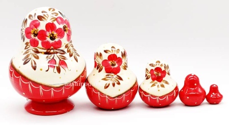 Матрешка синичка зимняя 5 мест 11 см. арт. 436786421  Матрешка синичка зимняя 5 мест 11 см. арт. 436786421