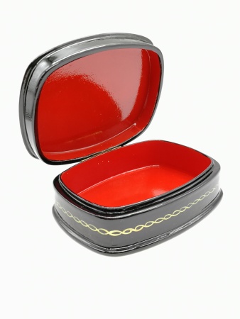 Шкатулка Палех "На полянке" 11х8х4 см. арт. 90205 