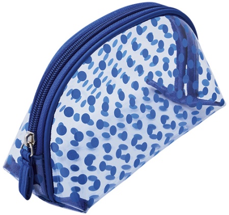 Косметичка "Горох" DEWAL BEAUTY BG-12blue 