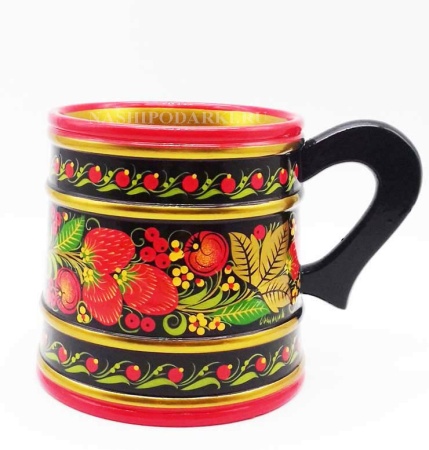 картинка Хохлома Кружка 10х10см Арт. 89766.1 магазин подарков