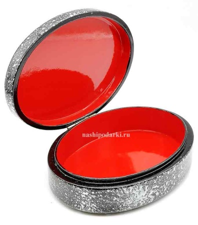 Авторская шкатулка "Зимняя тройка" 12х9 см. арт. 9646