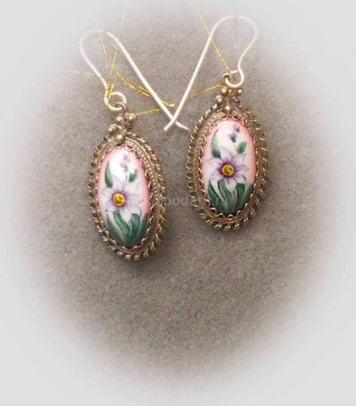 картинка Ростовская финифть Серьги арт. 1118412 