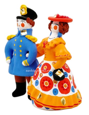 Офицер с барышней 15х13 см. арт. 436792