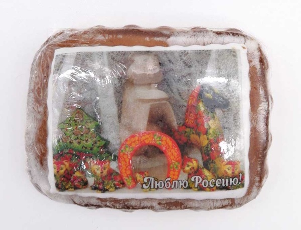 Пряник сюжетный "Русские сувениры"  10х8 см. 100 гр. арт. 784322