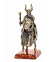 Фигурка из латуни с янтарем рыцарь на коне с булавой 65х90 мм. арт. 603