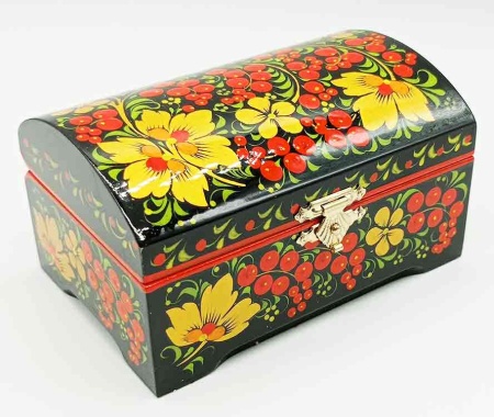 Шкатулка хохлома 11х8х7 см. арт. 956522