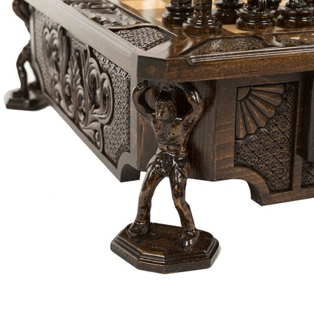 Шахматы резные в ларце "Атлант", Haleyan Артикул: kh125 