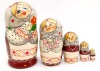 Матрешка Маша 10 см. 5 кукол арт. 