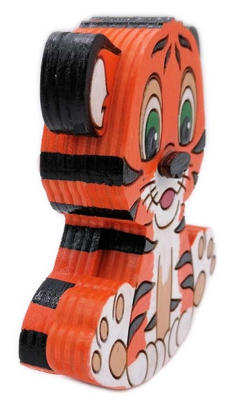 Тигр деревянная игрушка качалка 9 см. арт. 642286