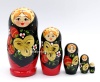 Матрешка под хохлому 5 мест 11 см. арт. 5417422