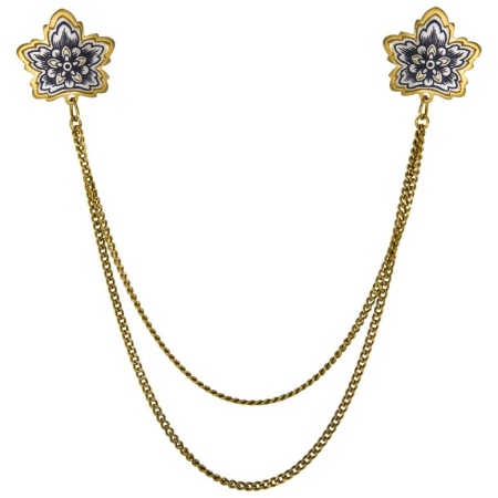 картинка Серебряное Украшение для одежды "Клён" Арт: 10210001А06 картинка Серебряное Украшение для одежды "Клён" Арт: 10210001А06