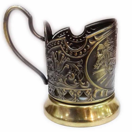 Подстаканник латунный "Тройка" Арт. 2102296 Подстаканник латунный "Тройка" Арт. 2102296