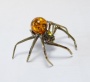 Фигурка из латуни с янтарем Паук степной арт. 234