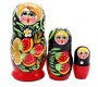 Матрешка подешевле хохлома 10 см 3 места арт. 665544