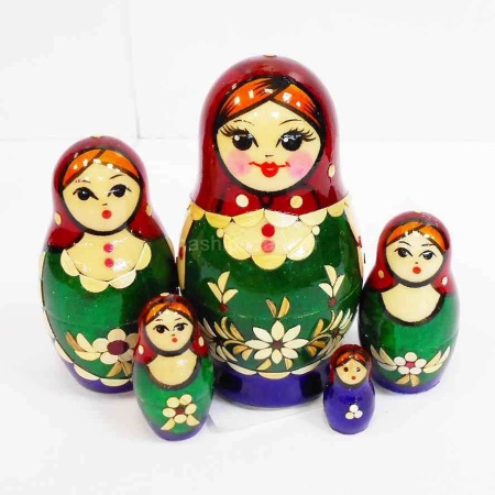 Матрешка "Вятская" 5 мест 9см арт. 1218735  Матрешка "Вятская" 5 мест 9см арт. 1218735