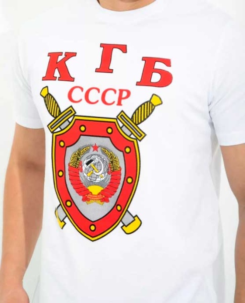 Футболка сувенирная с принтом "КГБ" M-XLL арт. 7863533