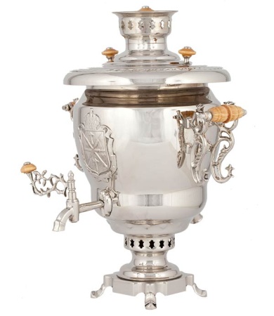 Самовар «Юбилейный» жаровой на дровах 7л 27х24х35см  Самовар «Юбилейный» жаровой на дровах 7л 27х24х35см