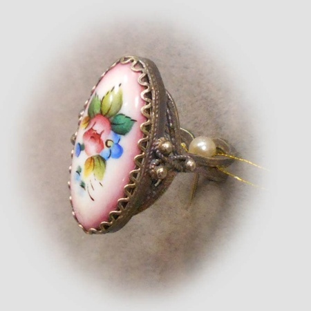 картинка Ростовская финифть Брошь арт. 1118454 