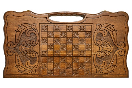 Нарды резные "Всадник" с ручкой, Haleyan Артикул: kh013  Нарды резные "Всадник" с ручкой, Haleyan Артикул: kh013