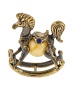 Фигурка из латуни Лошадка-качалка 35х40 мм. арт. 413