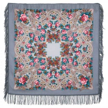 картинка Павлопосадский платок "На крыльях ветра" 89 см.1690-1 магазин подарков