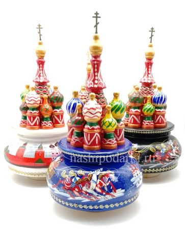 Музыкальный Храм Василия Блаженного 23 см. арт. 4689117