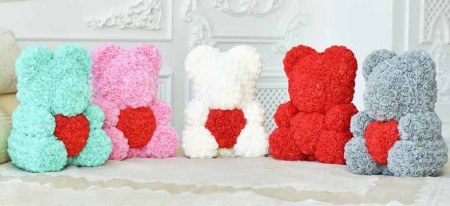 Мищка из Роз Тиффани с красным сердцем арт. 576433  Мищка из Роз Тиффани с красным сердцем арт. 576433