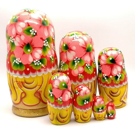 Матрешка "Москва" 7 мест 21 см. арт. 98633112