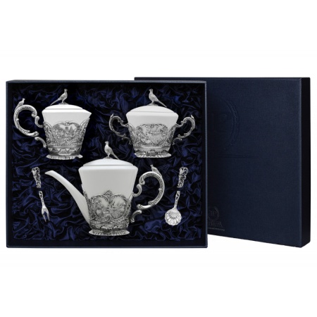 Серебряный сервиз "Королевская охота" Артикул: 972НБ03806 магазин 