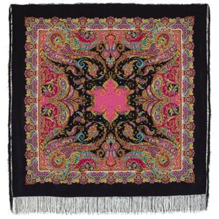 Платок шелк Восточные сладости 130х130см 1429-18 