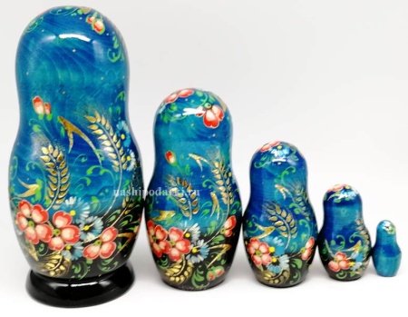 Матрешка колос 17 см. 5 мест арт. 43220