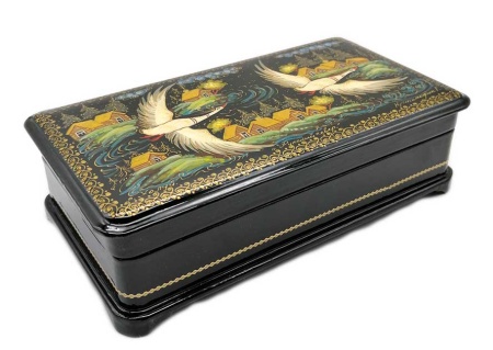 Шкатулка лаковая Холуй "Русский север" 18х10 см. арт. 5475433