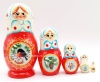Матрешка зимняя синичка 15 см. 5 мест арт. 43678642