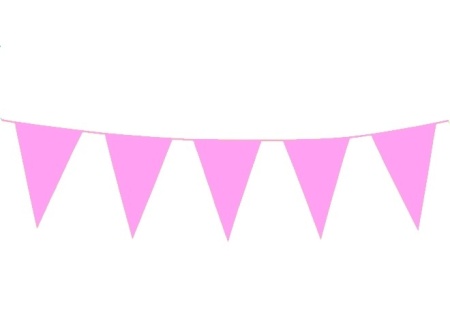 Растяжка флажки (розовая) Артикул: 9370 