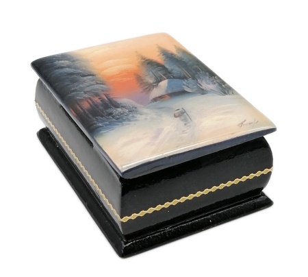 Шкатулка пейзаж Зима 7х5 ссм. арт 5478598