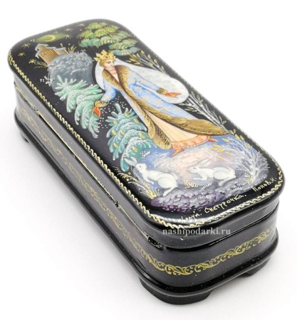 Шкатулка Холуй "Снегурочка" 10х4 см. арт. 541742