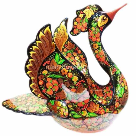 Ковш Лебедь с хохломской росписью 45х48см Арт. 050319388 