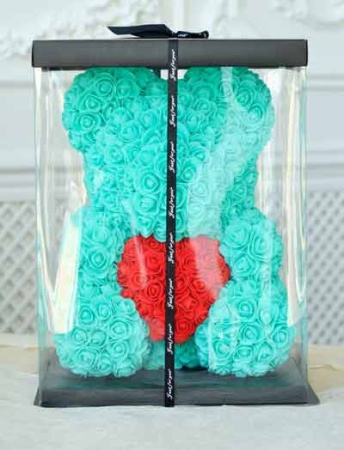 Мищка из Роз Тиффани с красным сердцем арт. 576433  Мищка из Роз Тиффани с красным сердцем арт. 576433