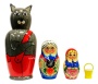 картинка Матрешка Волк 22см 4 места арт. 971871 матрешки